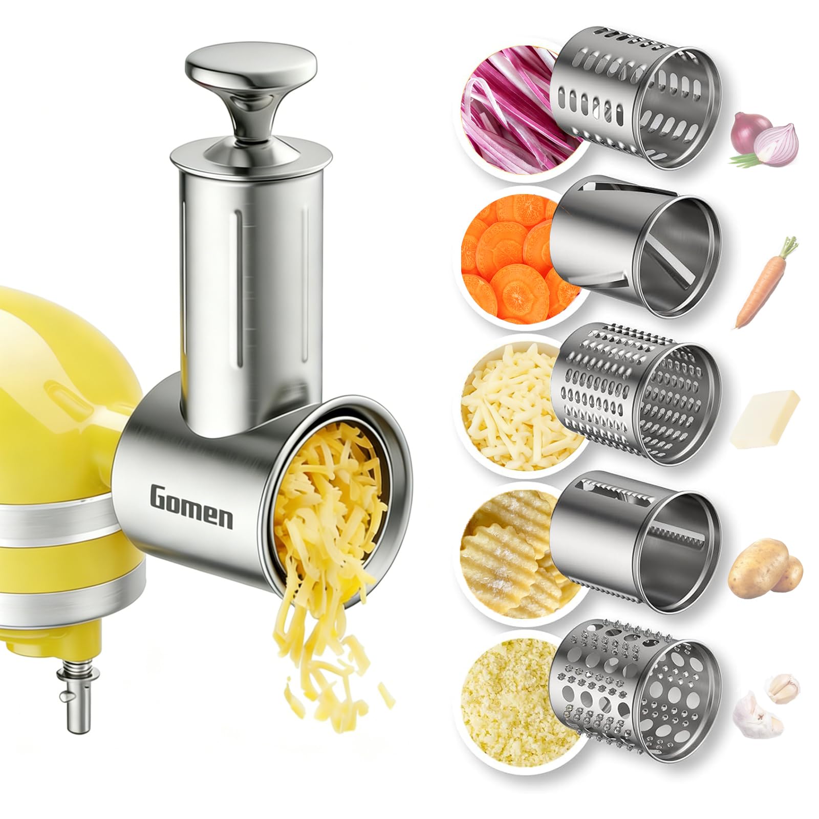 Amazon.com: Stainless Steel Slicer Shredder Attachment for